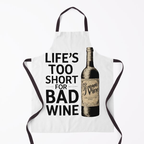 Artikelvorschau, Das Leben ist zu kurz für schlechten Wein entworfen und verkauft von WineandWear.
