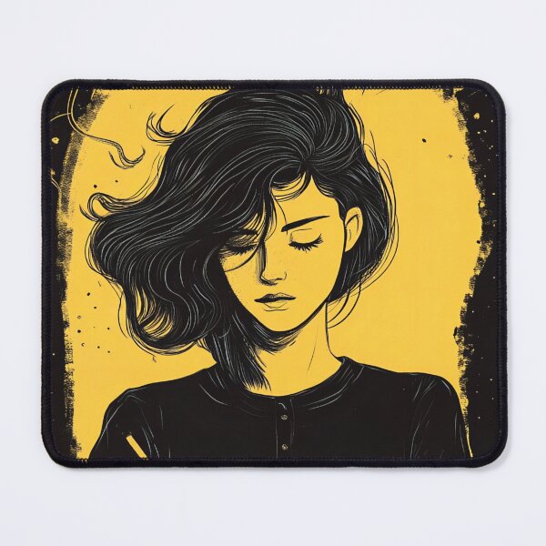 Item preview, Creative woman writing in a notebook / diary / journal designed and sold by NordicArtPrint.