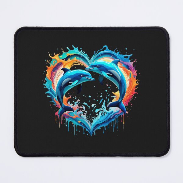 Item preview, Dolphins in heart designed and sold by JackFreestone.