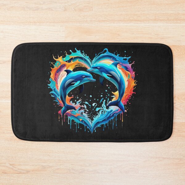 Item preview, Dolphins in heart designed and sold by JackFreestone.