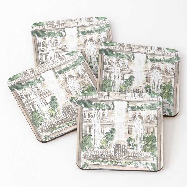 Item preview, Villa D'Este Watercolor Illustration designed and sold by kriti130.