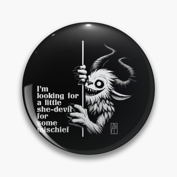 Item preview, I'm looking for a little she-devil for some mischief - HELLOWEEN - DEVIL - 1 designed and sold by ArtProjectShop.