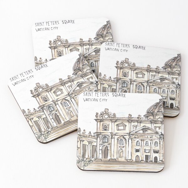 Item preview, St. Peter's Basilica Watercolor Illustration designed and sold by kriti130.