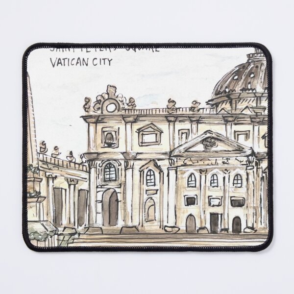Item preview, St. Peter's Basilica Watercolor Illustration designed and sold by kriti130.