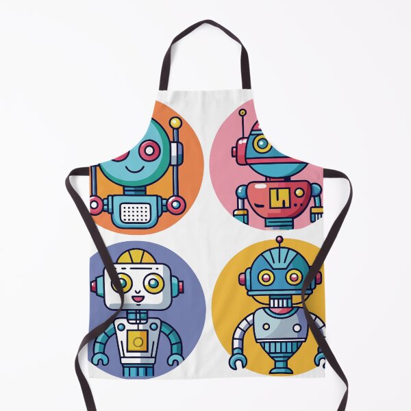 Artikelvorschau, Grafikdesign des Robotercharakter-Cartoons entworfen und verkauft von Tiny Cozy Art.