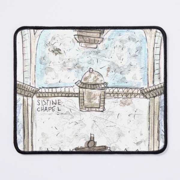 Item preview, Sistine Chapel Watercolor Illustration  designed and sold by kriti130.