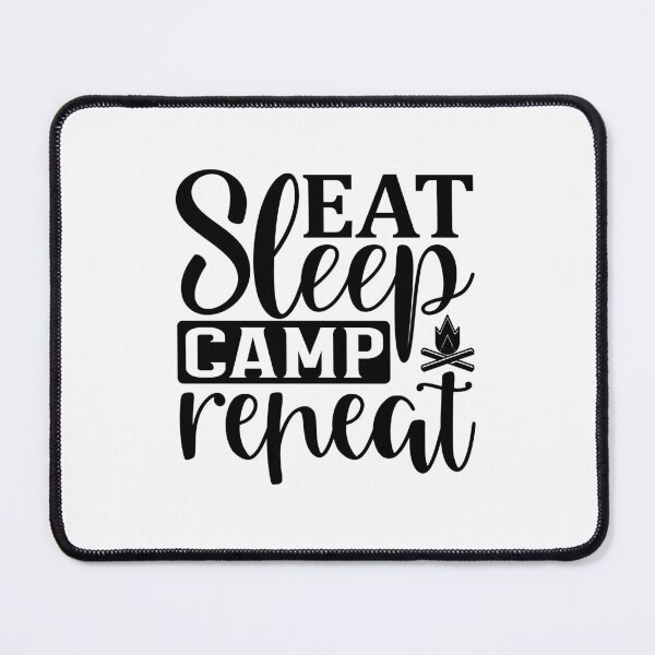 Item preview, Eat sleep camp repeat designed and sold by Made-by-Gus.