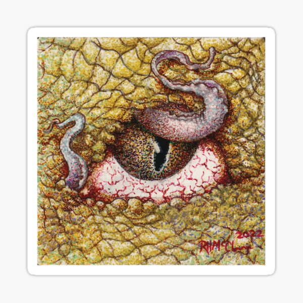 Item preview, Monster's Irritated Eye Pointillism designed and sold by ArtofRHMcClurg.