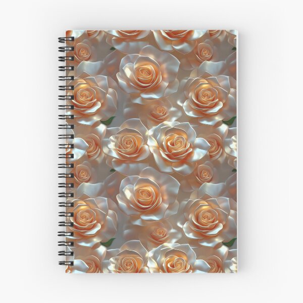 Item preview, Elegante diseño de rosas color melocotón y crema designed and sold by InkInduldge.