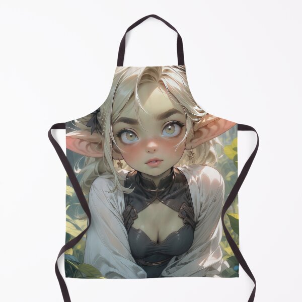 Item preview, Anime elven girl in a magical forest portrait art designed and sold by TheArtistOf2022.