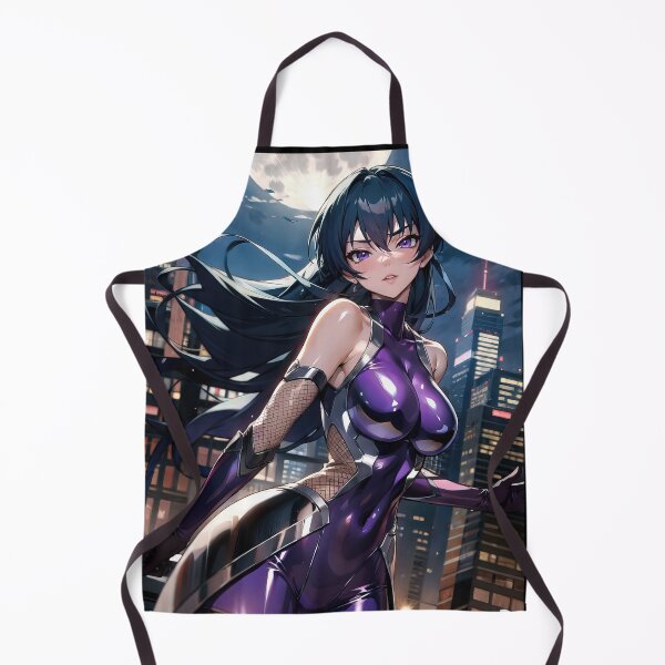 Item preview, Anime girl heroine on roof at night art designed and sold by TheArtistOf2022.