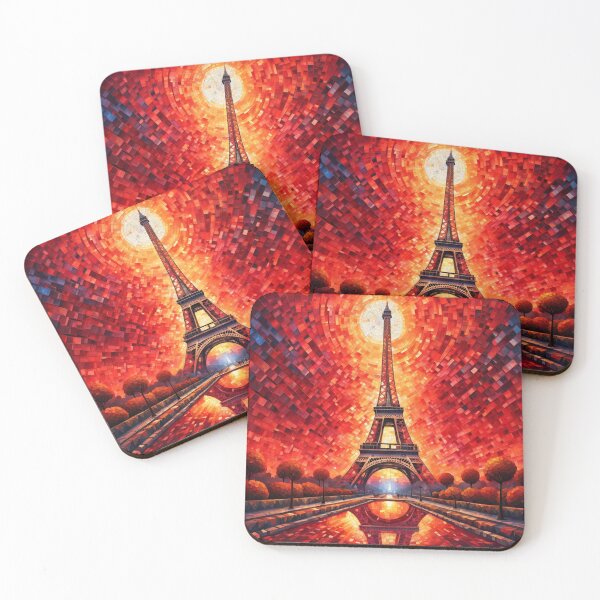 Item preview, Paris Eiffel Tower at sunset designed and sold by JackFreestone.