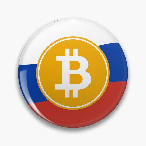 Item preview, Russian Flag With Bitcoin Logo, gift for bitcoin investors  designed and sold by TaraGbear.