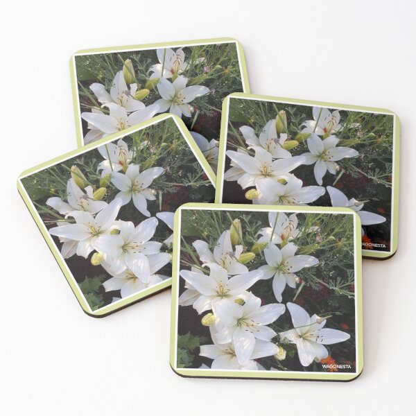 Item preview, Floral White Lilies by Wagonesta  designed and sold by Wagonesta.