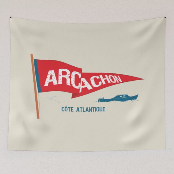 Item preview, Pinasse Arcachon Flag designed and sold by BecauseLaMode.