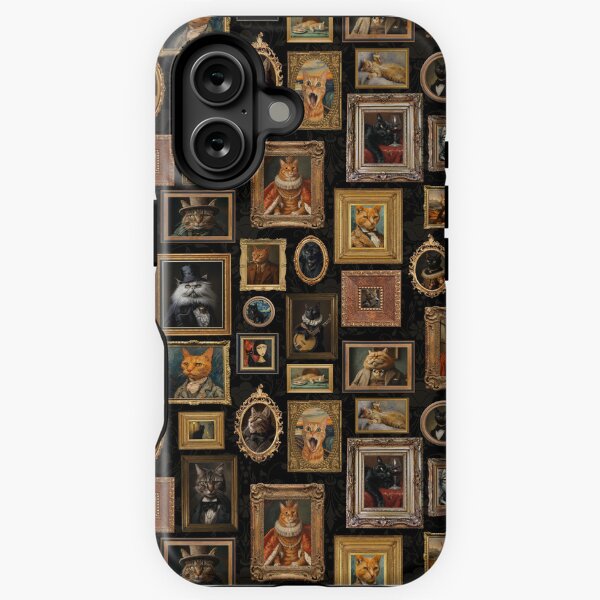 Vista previa del artículo con la obra «Mural de museo antiguo: retratos extravagantes de gatos famosos realizados por grandes maestros, desde Van Gogh hasta Da Vinci», diseñado y vendido por UtArt.