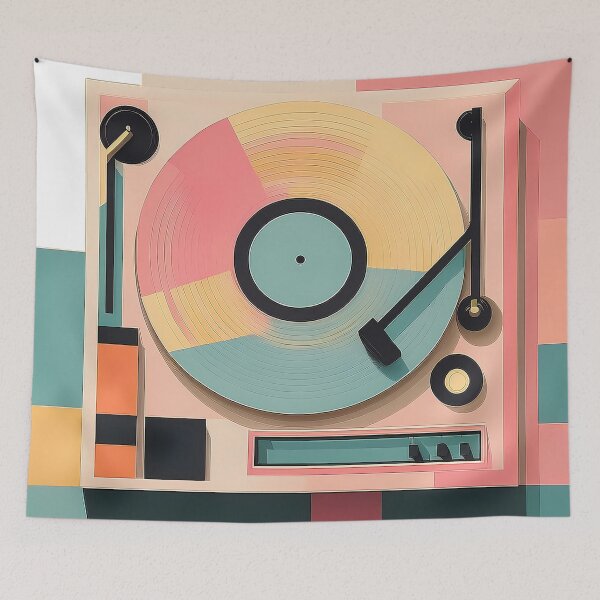 Item preview, Dj Turntable Retro Art  designed and sold by OzzFrequency.