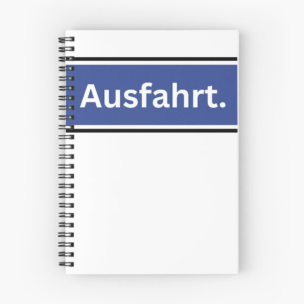 Artikelvorschau, AUSFAHRT-Beschilderung: Klassisches deutsches Notausgangsschild-Design entworfen und verkauft von PING 999 STUDIO.