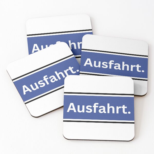Artikelvorschau, AUSFAHRT-Beschilderung: Klassisches deutsches Notausgangsschild-Design entworfen und verkauft von PING 999 STUDIO.