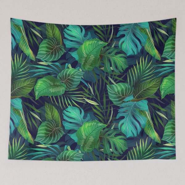 Item preview, Tropical Jungle Leaves Pattern - Vibrant Green Foliage Design designed and sold by ArtLab-store.
