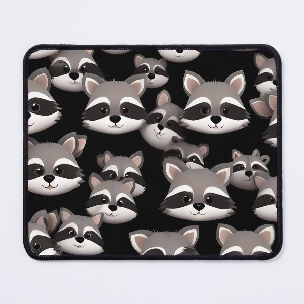 Item preview, Raccoon face pattern designed and sold by MatthaeusArts.