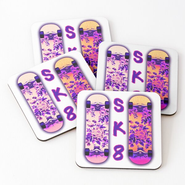Item preview, Skateboards for girls, SK8, vivid graphics, flower pattern, floral designed and sold by silent-violin.