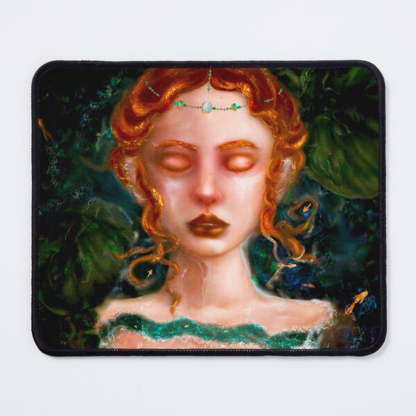 Item preview, Shakespeare Quote: Drowning Ophelia Fairycore Painting in Lowbrow Pop Surrealist Style designed and sold by Monica Laipple.