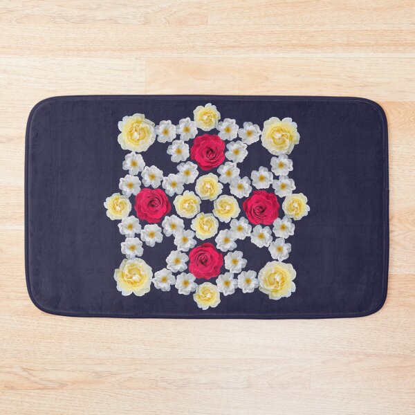 Item preview, Colorful Roses Square Geometry Floral Mandala Shapes Mania designed and sold by Shapes-Mania.