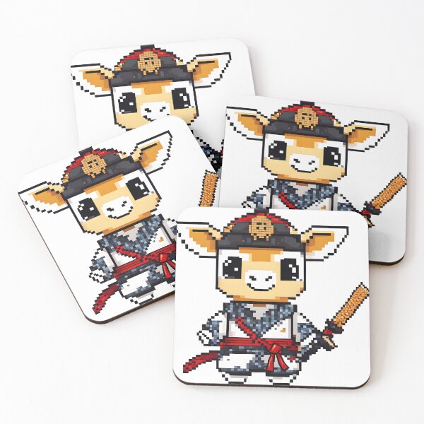 Item preview, Pixel Samurai Giraffe designed and sold by ArtsyWishesShop.