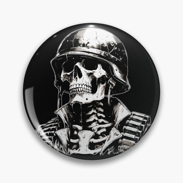Item preview, Monochromatic Skeleton Soldier designed and sold by TomFrontierArt.
