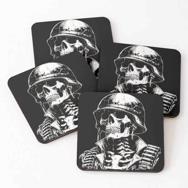Item preview, Monochromatic Skeleton Soldier designed and sold by TomFrontierArt.