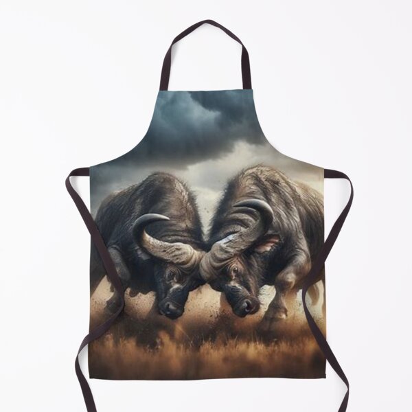 Item preview, African Buffalos Fighting designed and sold by BonoloStore.