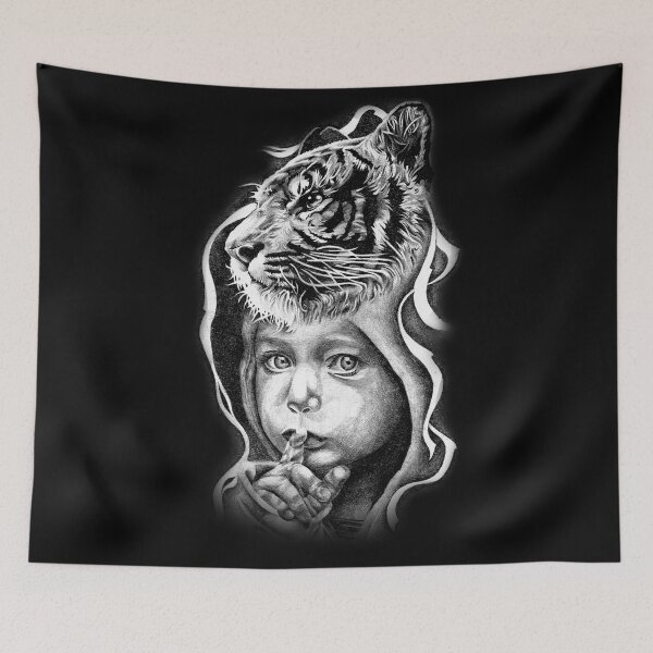 Item preview, Tiger and Child designed and sold by ArtbyNestor.