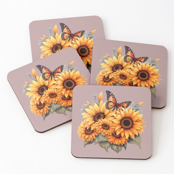 Item preview, Butterfly and Sunflowers  designed and sold by MamaCsTees.