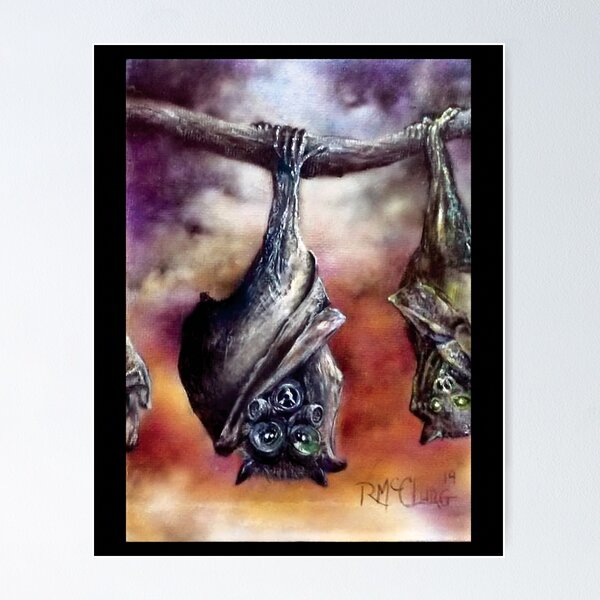 Item preview, Zero Hour: Diseased Gas Mask Bats Diptych designed and sold by ArtofRHMcClurg.