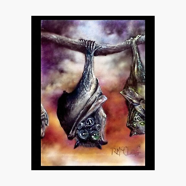 Item preview, Zero Hour: Diseased Gas Mask Bats Diptych designed and sold by ArtofRHMcClurg.