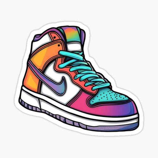 Aperçu de l'œuvre Baskets montantes Nike Vibrant créée et vendue par Doug Healey.
