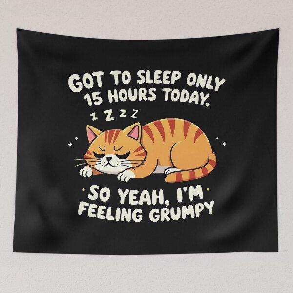 Item preview, Grumpy Cat - Not Enough Sleep designed and sold by Moad Fahim.