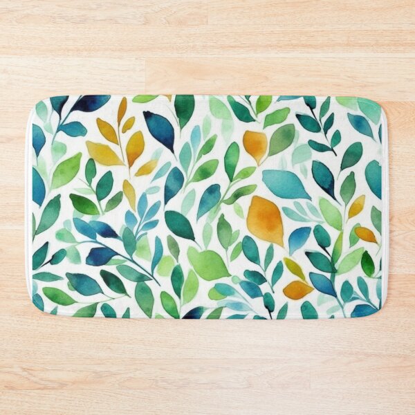 Item preview, Watercolor Leaves Pattern designed and sold by GiraffeCreative.