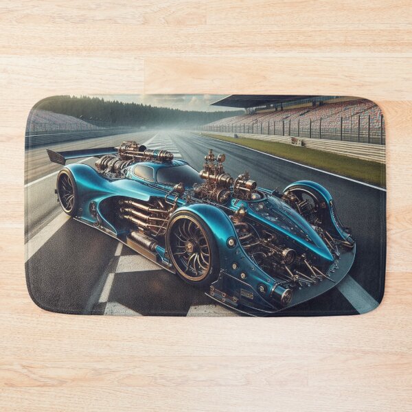 Item preview, "Steampunk Supercar: Fusion of Future and Past blue" designed and sold by cbishopbailey.