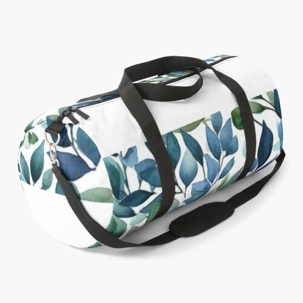 Item preview, Blue & Green Watercolor Leaves Pattern designed and sold by GiraffeCreative.