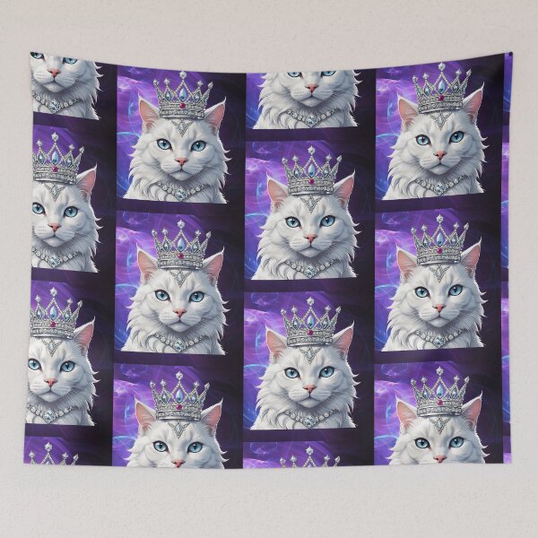Item preview, Blue Eyed Cat Crowned Princess designed and sold by P-P-P-MOD.