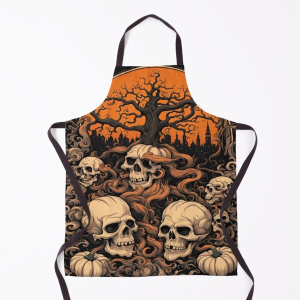 Item preview, Halloween Graveyard Skulls designed and sold by BirdsnStuff.