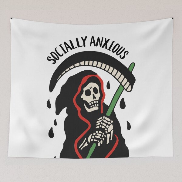 Item preview, We're all a bit socially anxious designed and sold by Sarah Teigland.