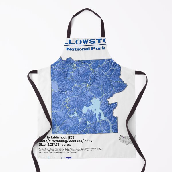 Item preview, Yellowstone National Park Poster designed and sold by JL-Maps.