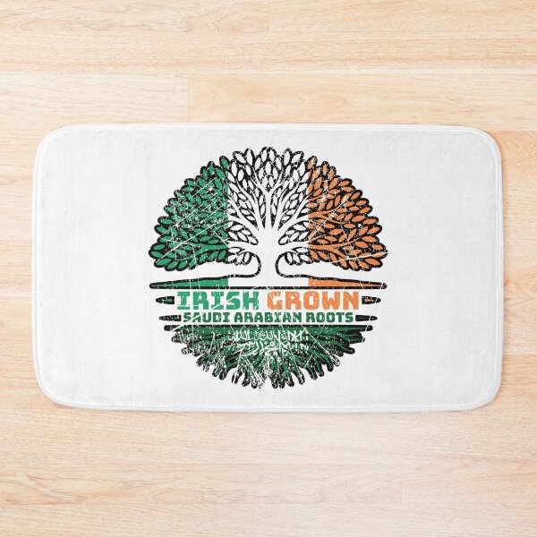 Item preview, Saudi Arabia Saudi Arabian Irish Ireland Tree Roots Flag designed and sold by FlagX.