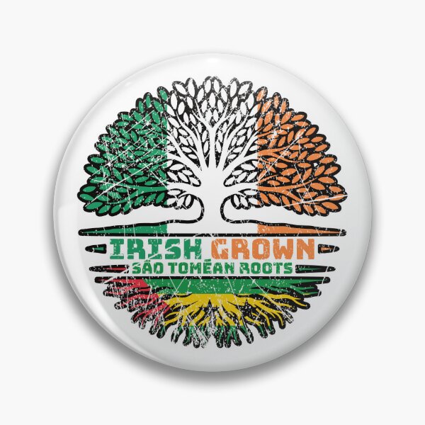 Item preview, Sao Tome and Principe Sao Tomean Irish Ireland Tree Roots Flag designed and sold by FlagX.
