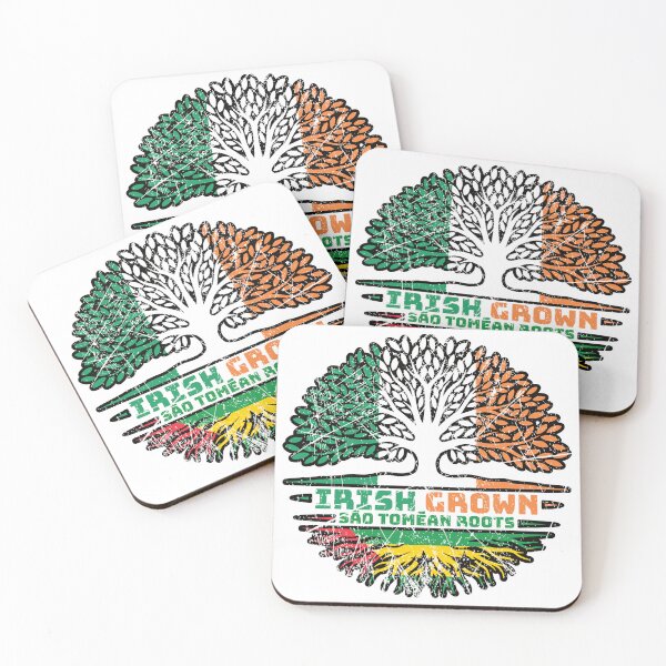 Item preview, Sao Tome and Principe Sao Tomean Irish Ireland Tree Roots Flag designed and sold by FlagX.