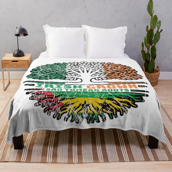 Item preview, Sao Tome and Principe Sao Tomean Irish Ireland Tree Roots Flag designed and sold by FlagX.