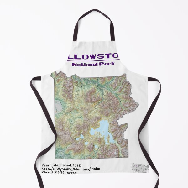 Item preview, Yellowstone National Park Topo Map designed and sold by JL-Maps.